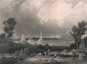 Plaines de Waterloo, milieu du 19e siècle
