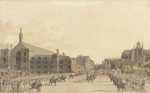Westminster, pendant le Procès de la Reine Caroline - Robert Bremmel Schnebbelie