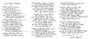 Lamentation de la reine Mary, poème manuscrit de Robert Burns, fin du XVIIIe siècle, 1840 - Robert Burns