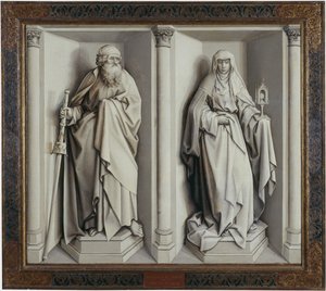 Le Mariage de Marie et Joseph. Revers - Robert Campin