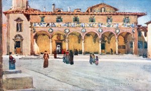 Hôpital "del Ceppo". Pistoia (lithographie couleur)