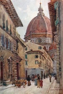 Via dei Servi (lithographie couleur)