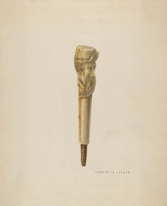 Tête ou poignée de canne - Robert Clark