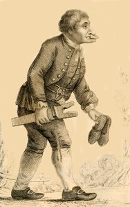 Vieilles bottes, un personnage bien connu à Rippon dans le Yorkshire, 1821 - Robert Cooper