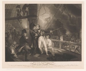 Bataille de Trafalgar avec la mort d
