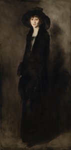 Dame en velours noir (Portrait d