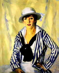 Viv en rayures bleues, 1914