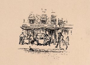 Où nous avons dîné dans le Quartier Latin, Paris, en 1896 - Robert Cozad Henri