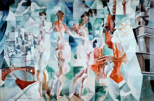 La Ville de Paris Peinture par Robert Delaunay (1885-1941) - Robert Delaunay