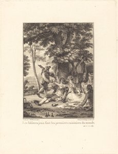 Les folâtres jeux sont les premiers cuisiniers du monde - Robert Delaunay after Jean Michel Moreau