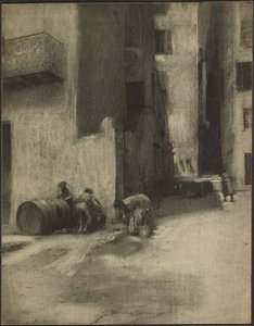 Coin de rue à Menton - Robert Demachy