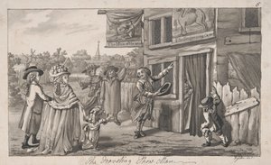 Le montreur de marionnettes itinérant - Robert Dighton