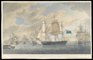 Vue de la flotte ennemie échouée à l