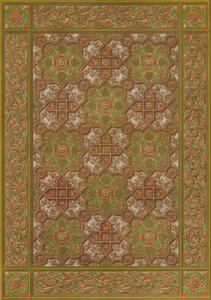 Un panneau en cuir embossé par Habenicht, Vienne, 1863 - Robert Dudley