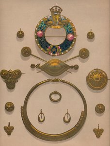 Ornements et broche en or - Robert Dudley