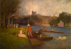 La Tamise à Windsor - Robert Ernest McEune