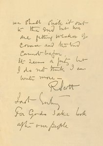 Fac-similé du message au public, 29 mars 1912, 1913 - Robert Falcon Scott
