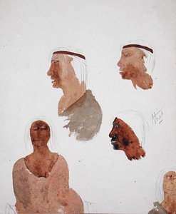 Types fuégiens, c.1832 - Robert Fitzroy
