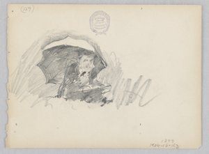 Artiste dessinant à l