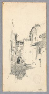 Dessin, scène de rue, 1882 - Robert Frederick Blum