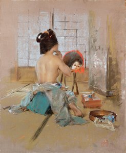 Geisha à sa toilette