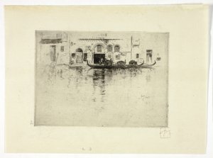 Gondoles et palais vénitien - Robert Frederick Blum