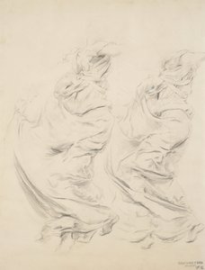 Esquisse de draperie possiblement pour la fresque Moods to Music - Robert Frederick Blum