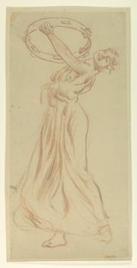 Étude pour Fille avec Tambourin, "Festival des Vendanges", Mendelssohn Glee Club, New York - Robert Frederick Blum