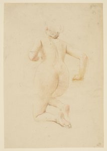 Étude pour une femme agenouillée, "Festival des vendanges," Mendelssohn Glee Club, New York, NY - Robert Frederick Blum