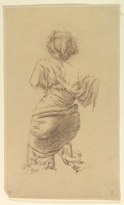 Étude pour une femme agenouillée, "Festival des vendanges," Mendelssohn Glee Club, New York, NY - Robert Frederick Blum