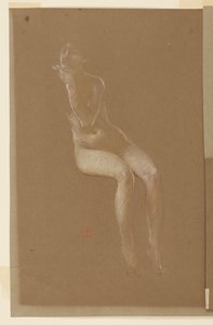 Étude pour une femme assise, « Festival des vendanges », Mendelssohn Glee Club, New York, NY - Robert Frederick Blum
