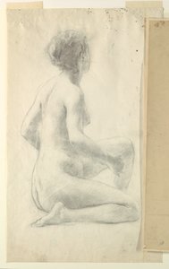 Étude pour une femme assise, "Festival des vendanges," Mendelssohn Glee Club, New York, NY - Robert Frederick Blum