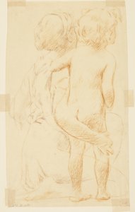 Étude pour une femme assise tenant un enfant, « Festival des vendanges », Mendelssohn Glee Club, New York, NY