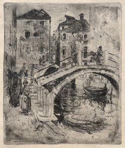 Canal et ponts vénitiens - Robert Frederick Blum