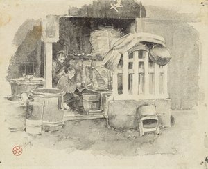 Où le saké est vendu, 1890