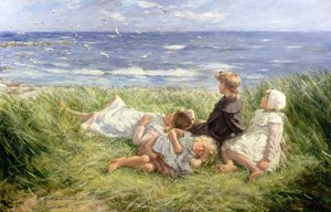 Mouettes et mers saphir, 1912 - Robert Gemmell Hutchison