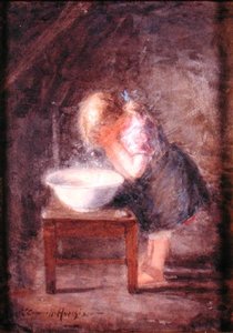 La toilette du matin, vers 1900