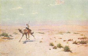 Un courrier du désert, vers 1880