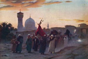 Une procession de mariage à Menzala : Le retour de la mariée, vers 1880, 1904 - Robert George Talbot Kelly