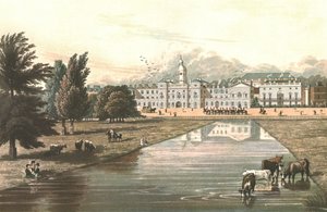 Les Horse Guards et Melbourne House, vers 1821 - Robert Havell