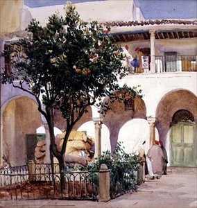 Cour intérieure au Maroc - Robert Hawthorn Kitson