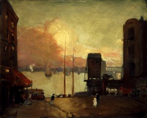 Nuages cumulus, East River, 1901-1902