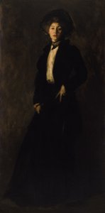 Jeune femme en noir