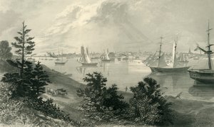 La ville de Détroit, depuis la rive canadienne - Robert Hinshelwood