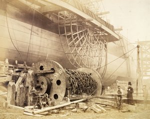 Isambard Kingdom Brunel (1806-59) à côté du 