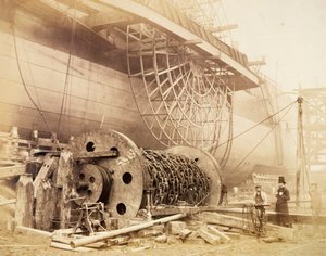 Isambard Kingdom Brunel à côté du 