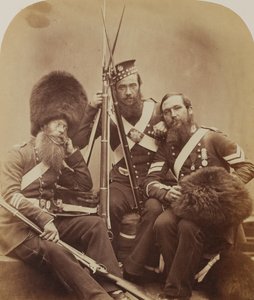 Reynolds, Temple et Judd, gardes des fusiliers écossais - Robert Howlett