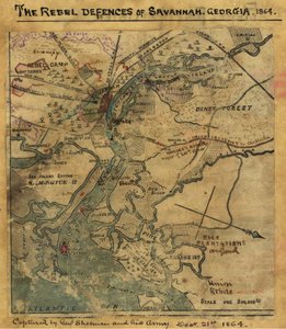 Attaque de Ft. Pulaski Savannah, Géorgie, avril 1862. LOC gvhs01.vhs00277 - Robert Knox Sneden