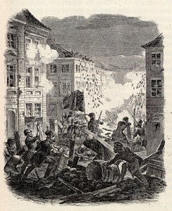 Combats de barricades à l