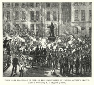 Procession aux flambeaux à Cork pour l